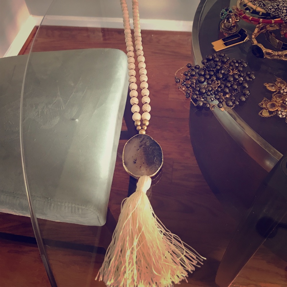 Tassel geod necklace
